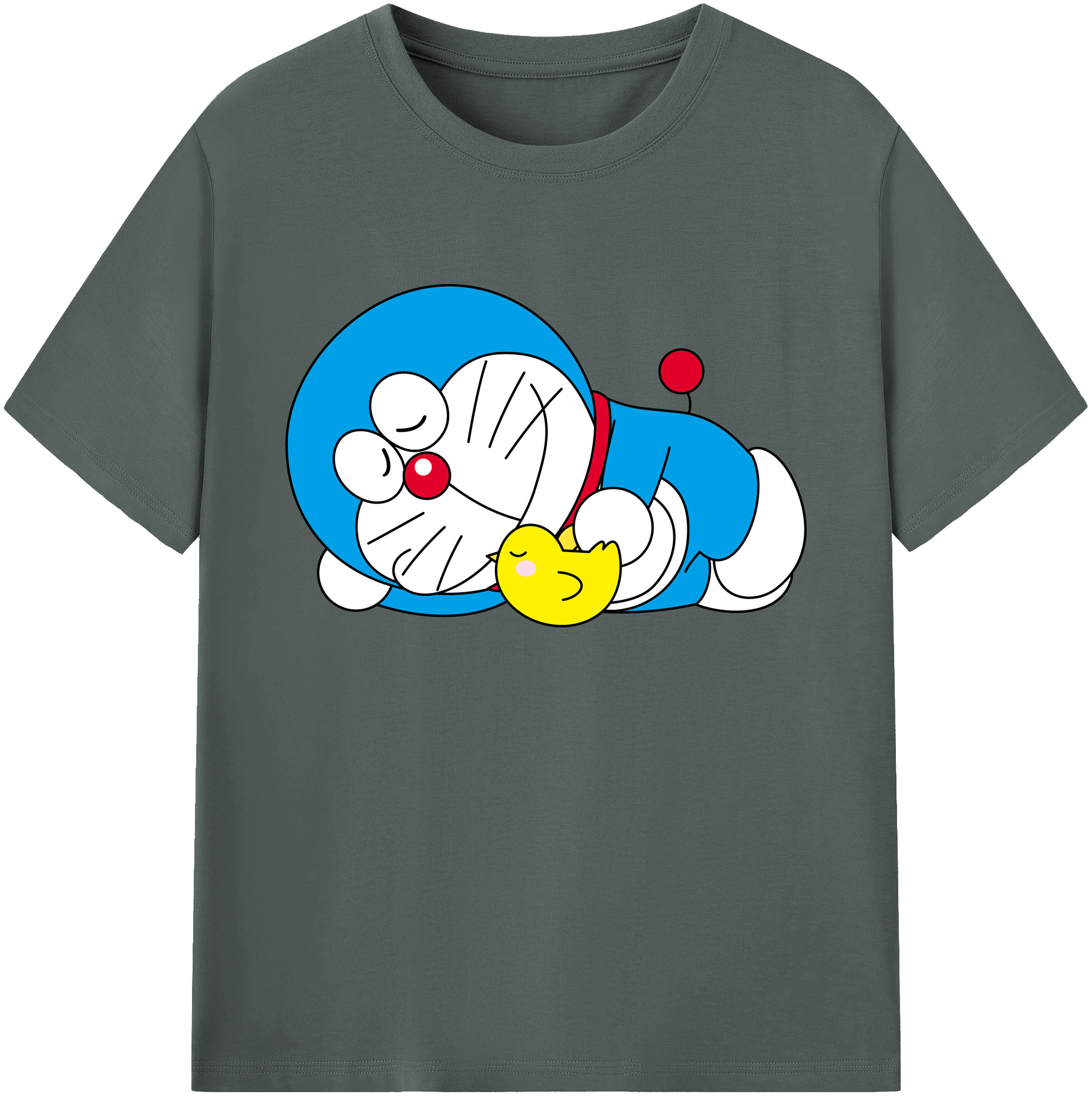 （画像用） ドラえもん Doraemon 綿100％ メンズ半袖Tシャツ｜肌触りやわらか＆通気性